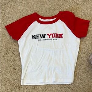 Kids New York Red and White T-Shirt